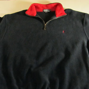 POLO RALPH LAUREN PULLOVER 1/4 ZIP MENS SWEATER